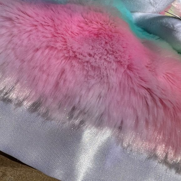 Baby Starters Plush Unicorn Lovey Lovie Security Blanket Satin Edge NWT 2019 - Picture 4 of 7